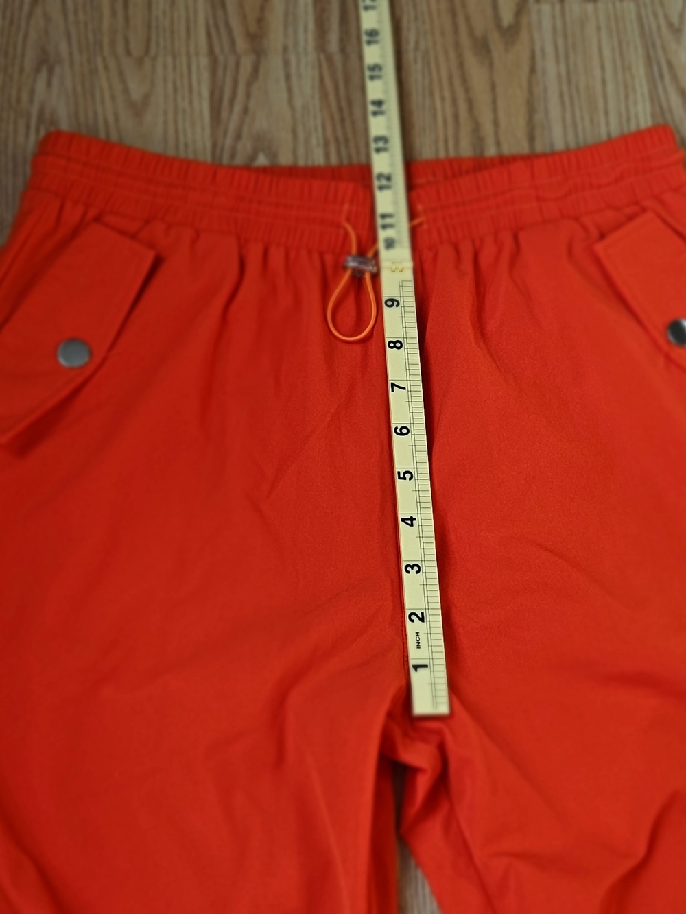 MUY MUY Fancy Collection 2 Piece Cargo Pant Set Orange Crop Top Size L - Picture 7 of 15